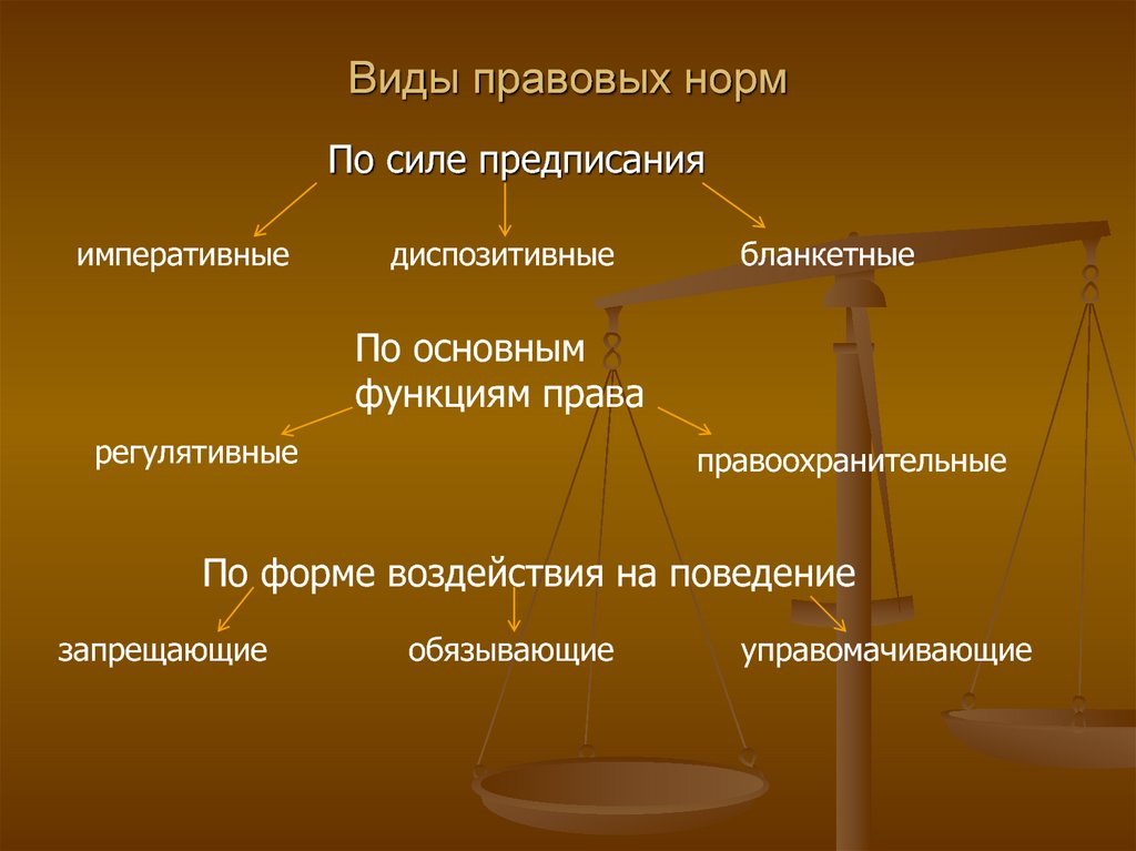 Правовые нормы существуют в. Типы правовых норм. Разновидности юридических норм. Виды юридических норм. Основные виды правовых норм.