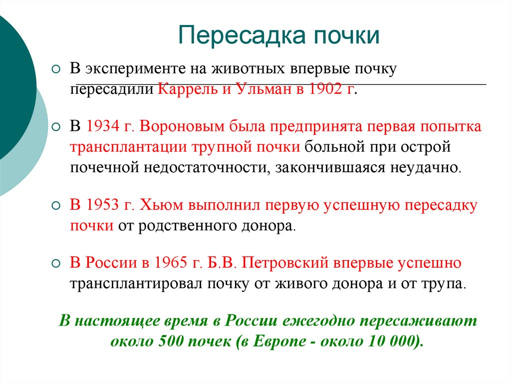 Моральные проблемы получения органов от живых доноров презентация