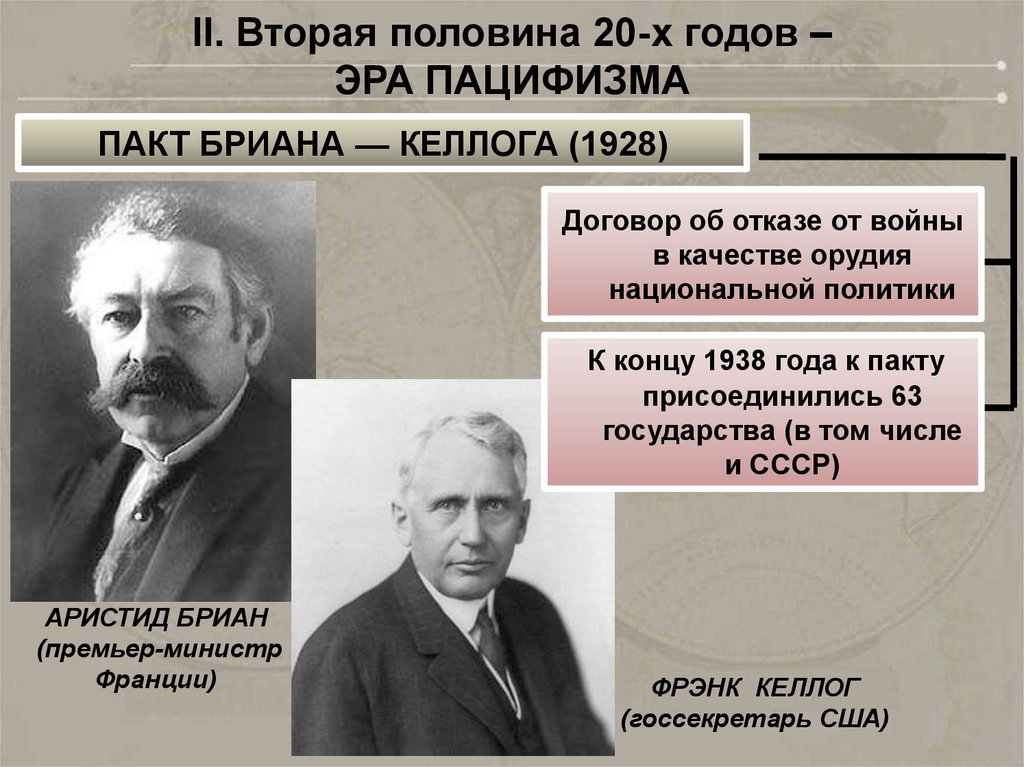 Проблемы войны и мира в 1920 е годы милитаризм и пацифизм презентация 11 класс