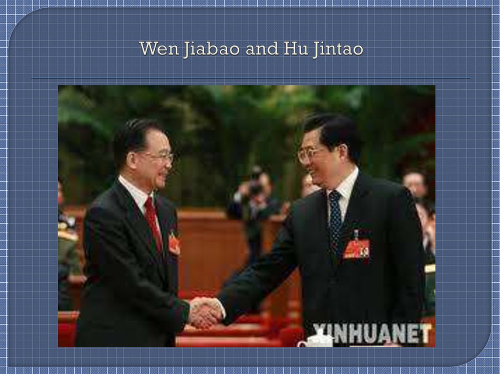 Wen Jiabao and Hu Jintao