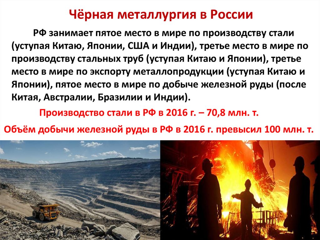 Чёрная металлургия в России