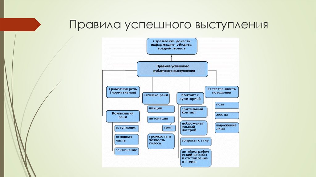 Главные предпосылки успеха публичного выступления презентация