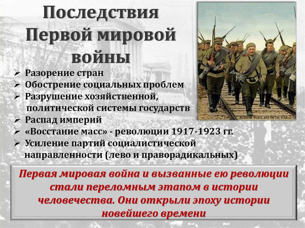 В россии была следствием революций года. Последствия первой мировой войны разорение стран. Последствия войны 1914-1918. Послндствияпервой мировой войны. Последствия первой мировой войны.