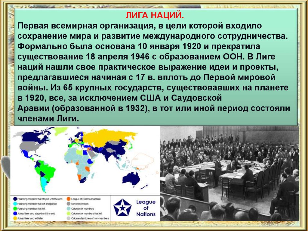 Организация созданная после второй мировой. Лига наций Международная организация. Главные задачи Лиги наций. Послевоенные международные организации. Первые международные организации.