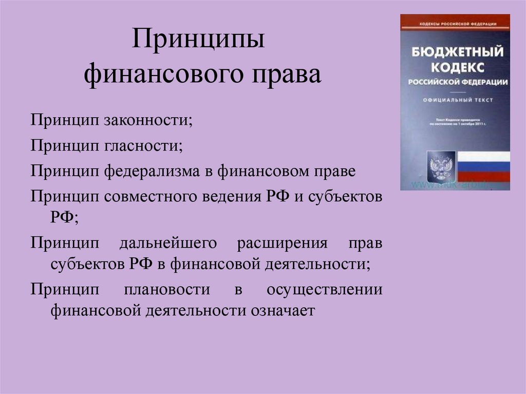 Основы финансового права презентация