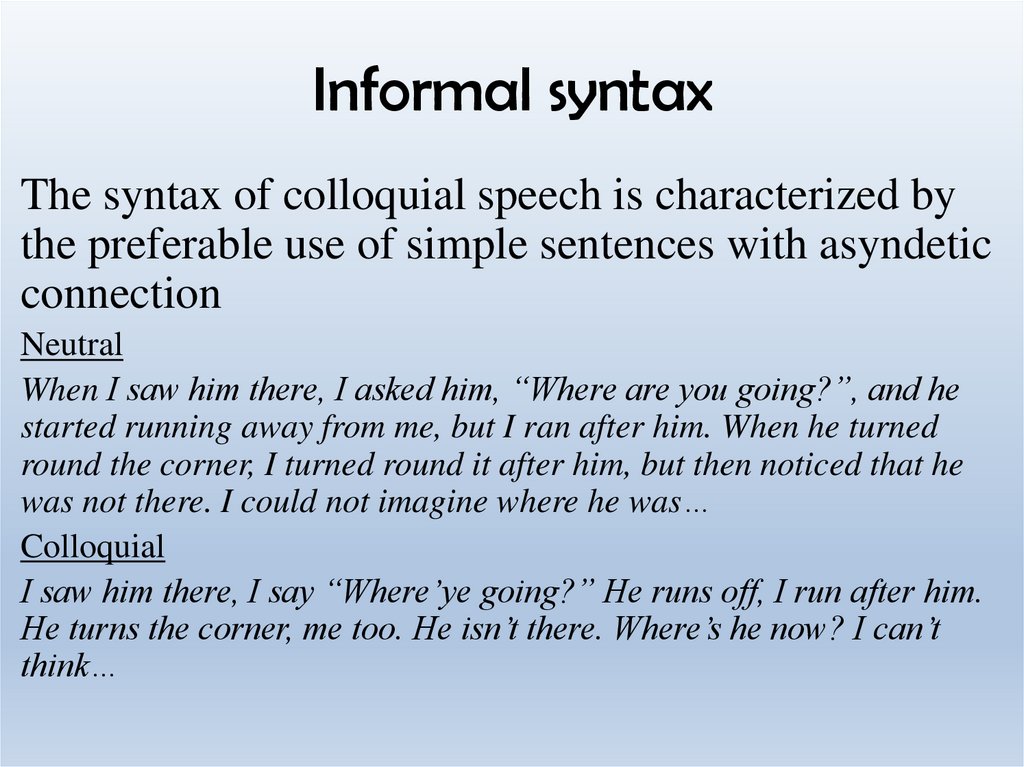 Syntax's