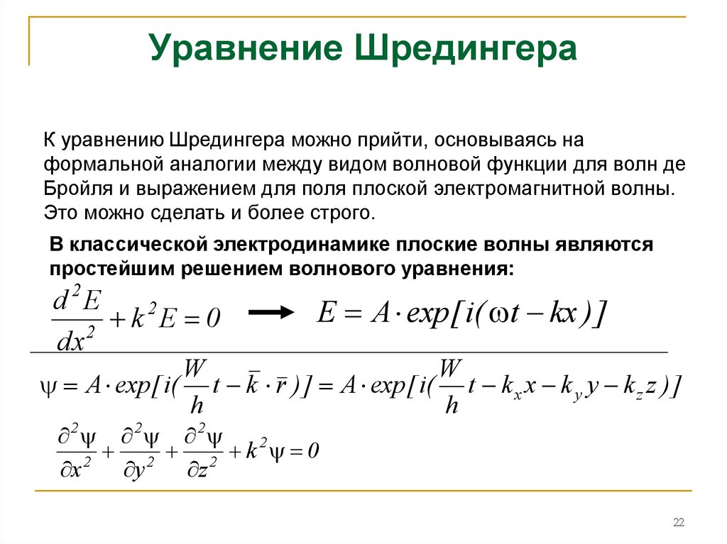 Уравнение шредингера картинка