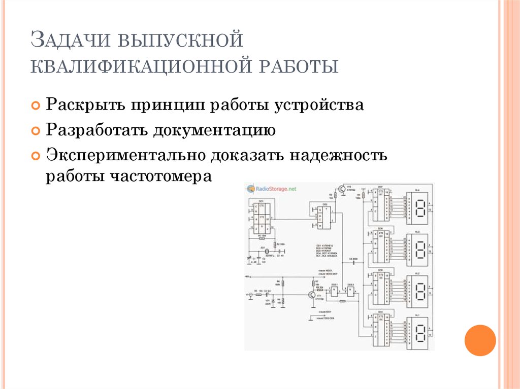 Детализированный план вкр