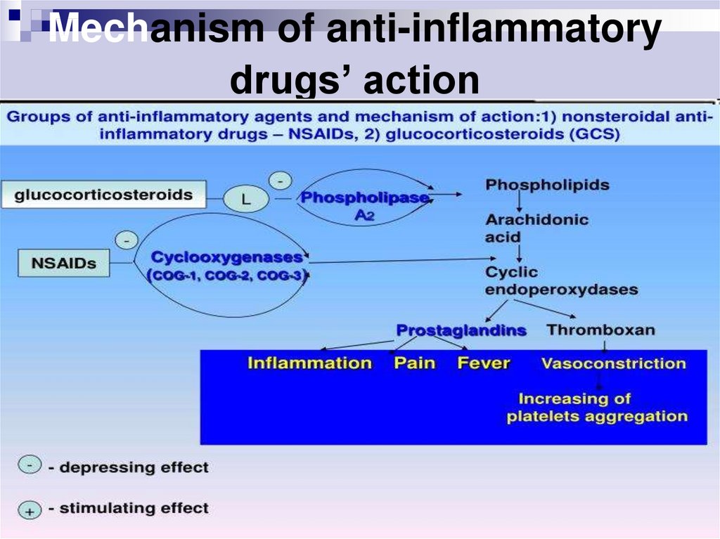 Mechanism of anti-inflammatory drugs’ action
