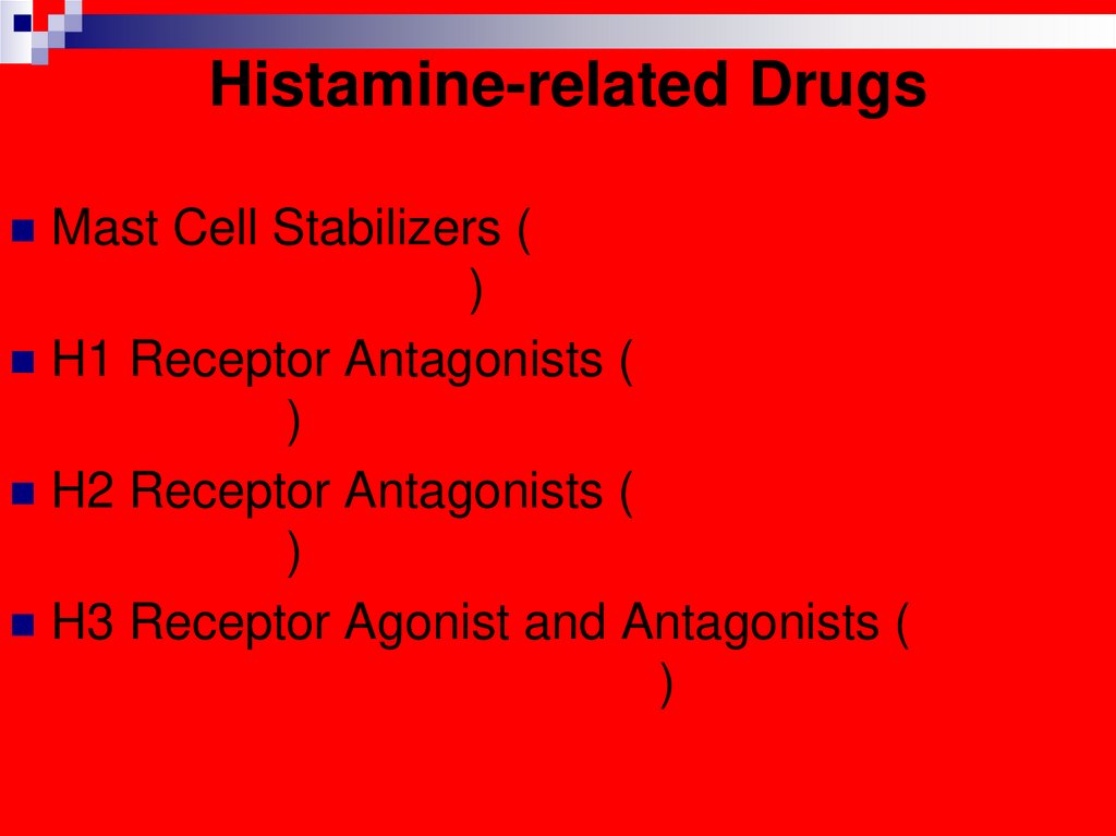 Histamine-related Drugs