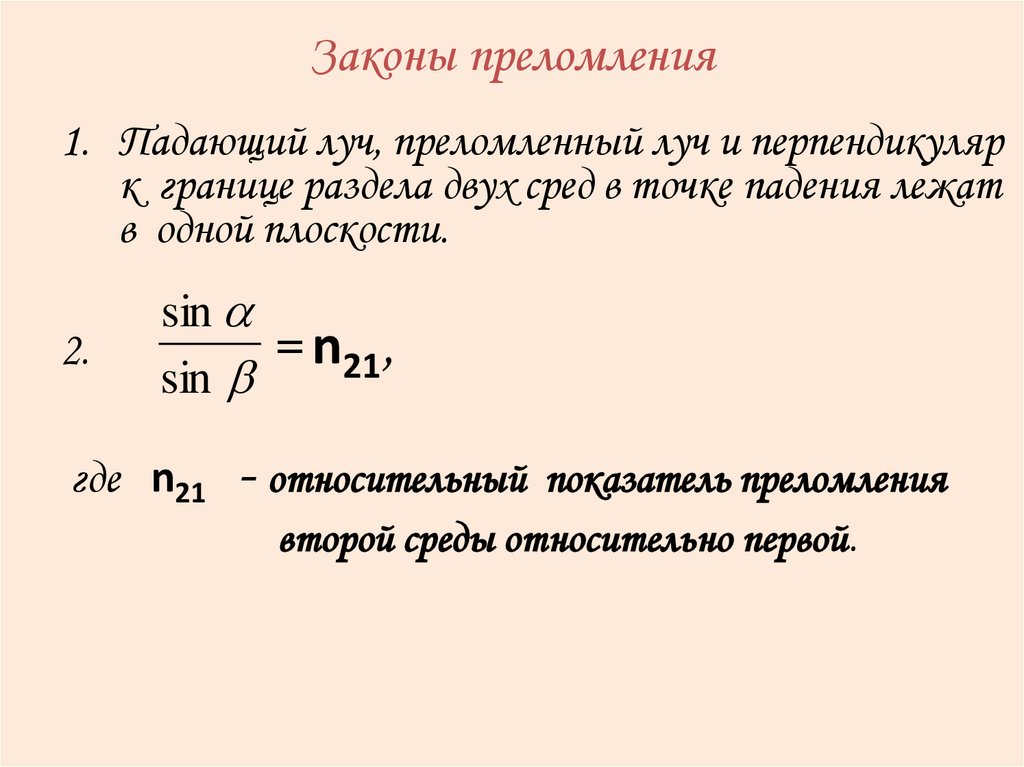 Рассчитать показатель преломления стекла