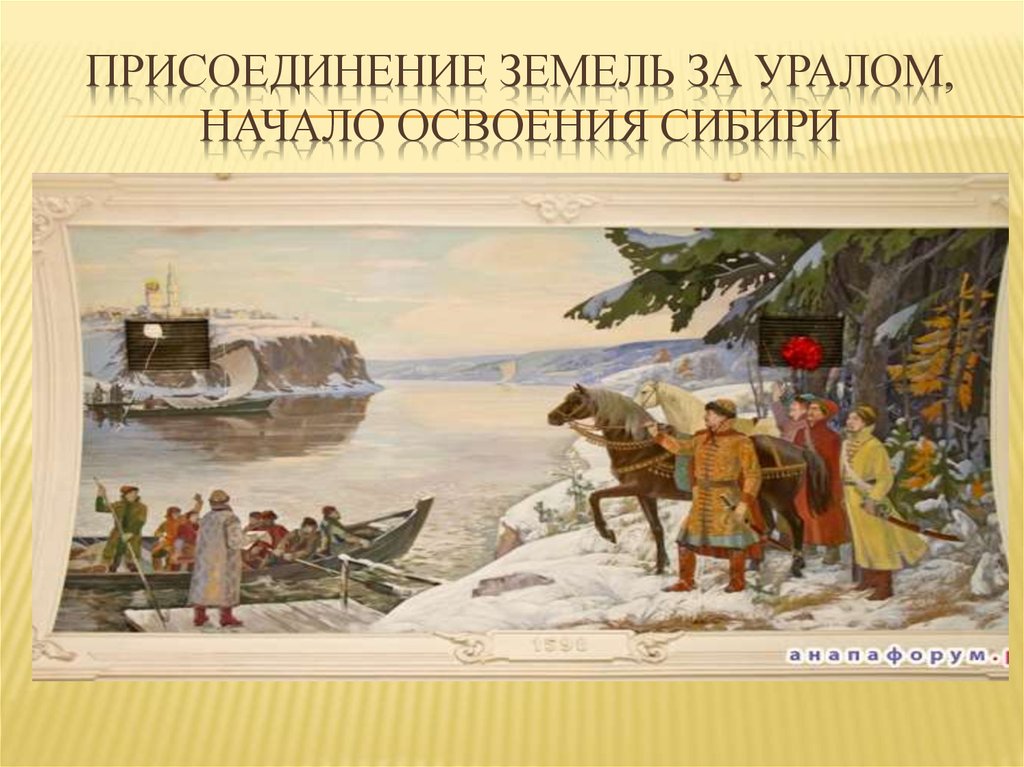 Присоединение земель за Уралом, начало освоения Сибири