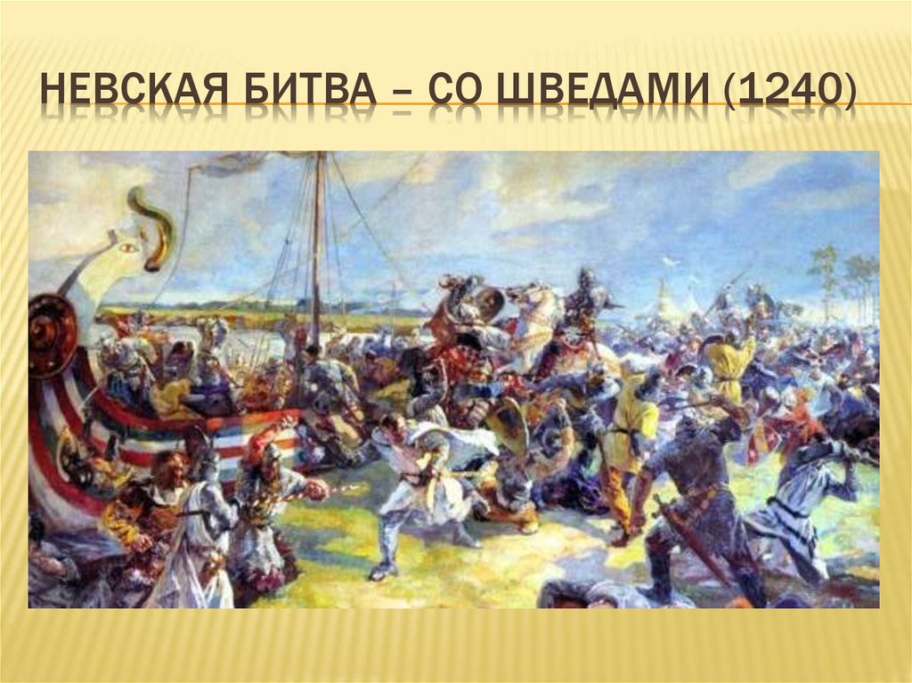Невская битва – со шведами (1240)
