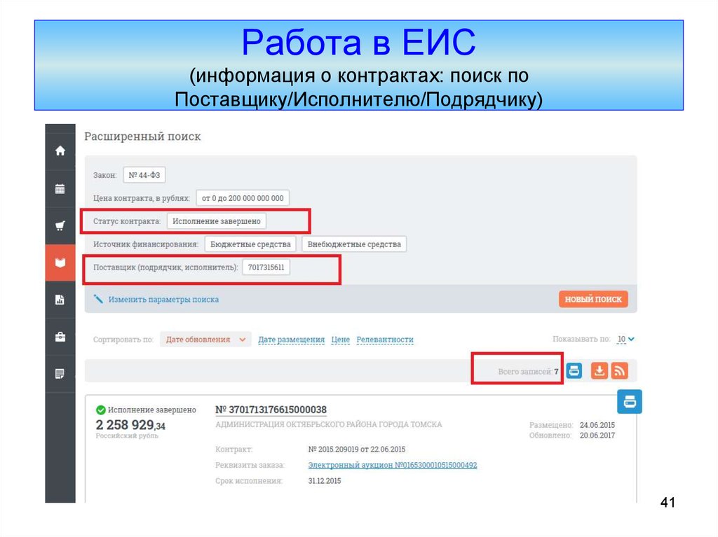 Расторжение контракта размещение в еис