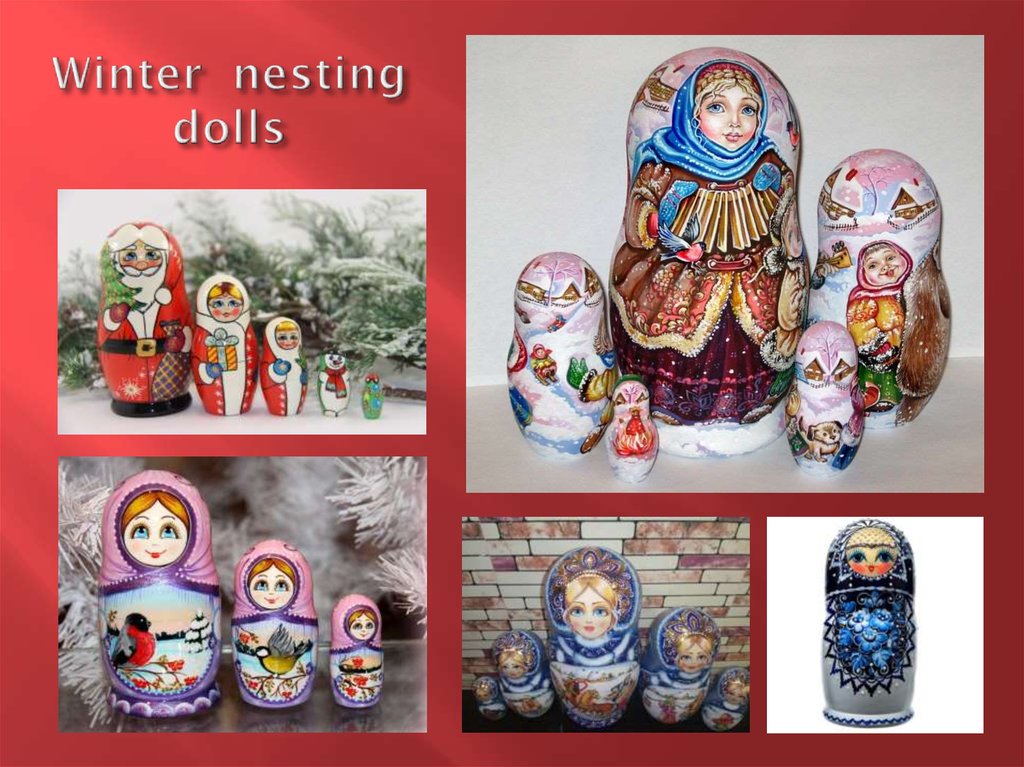 Winter nesting dolls