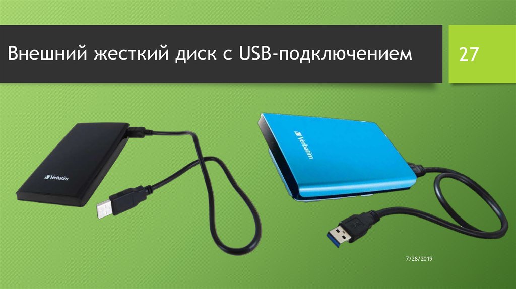 Внешний жесткий диск с USB-подключением