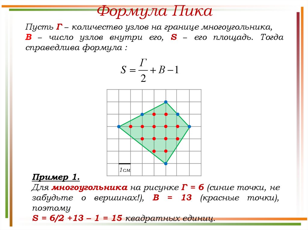 Презентация на тему формула пика