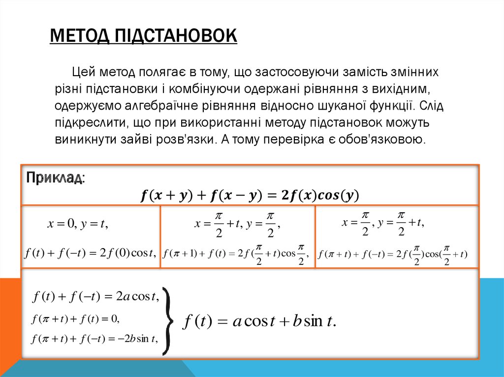 Метод підстановок