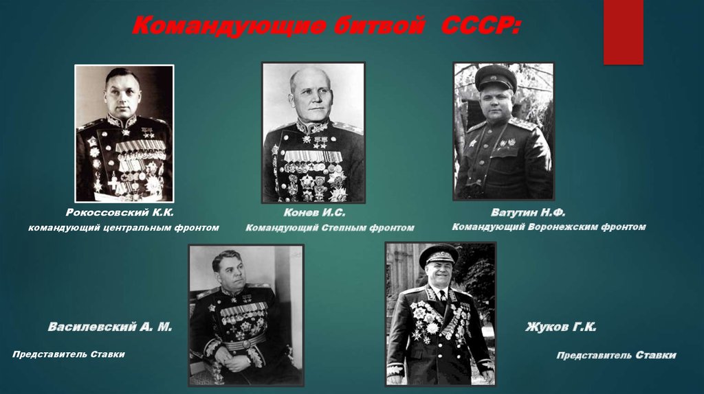 Кто командовал фронтами советских