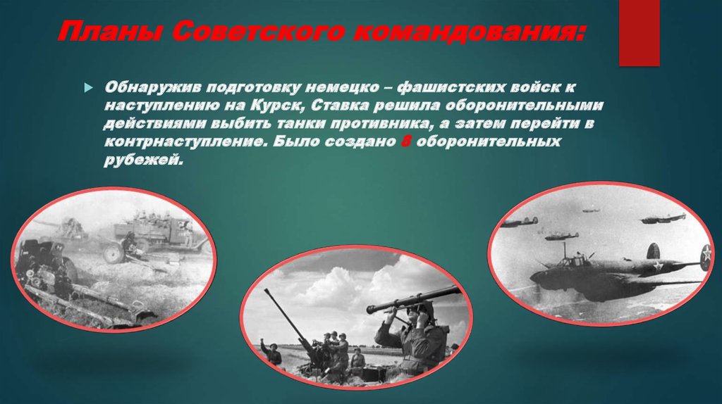 Советское командование зная о планах немецкого наступления под курском решило