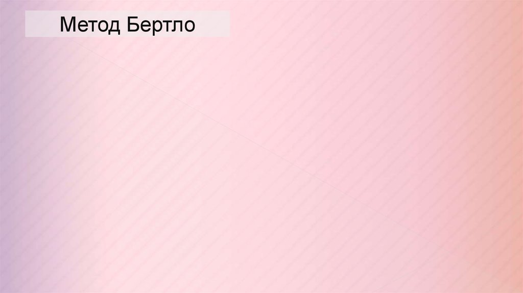 Метод Бертло