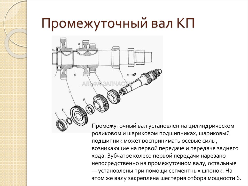 Промежуточный вал кпп. Промежуточный вал (промвал) 2121 чертеж. Вал промежуточный Газель схема. Промежуточный вал КПП Газель передачи схема. Подшипники на вал промежуточный КПП 152 схема.