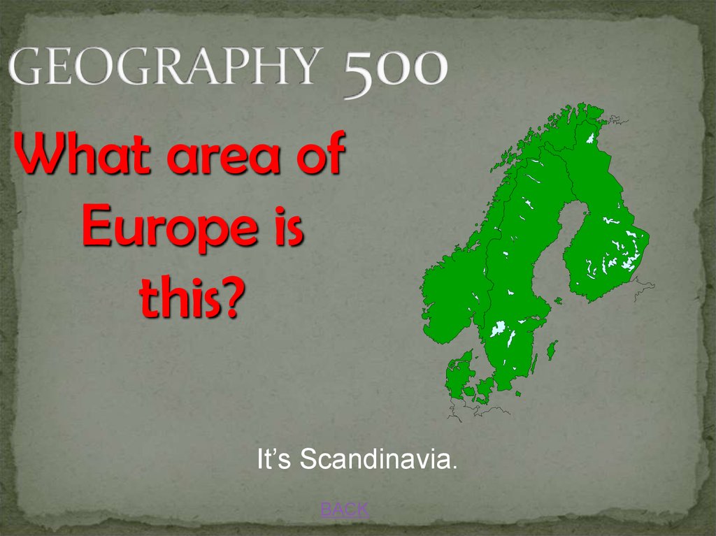 GEOGRAPHY 500
