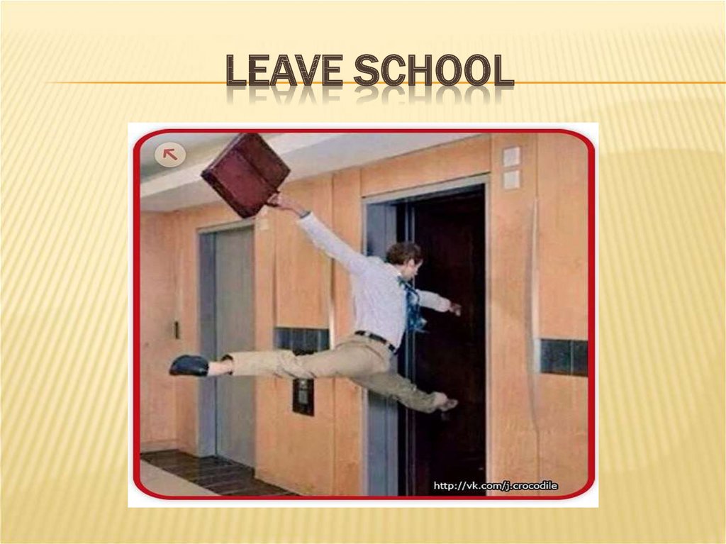 Since leaving school. Leave School.