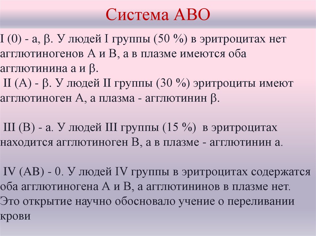 Система аво и резус. Система группы крови АВО. Характеристика групп крови по системе АВО. Антигены системы АВО таблица. Система агглютиногенов АВО.