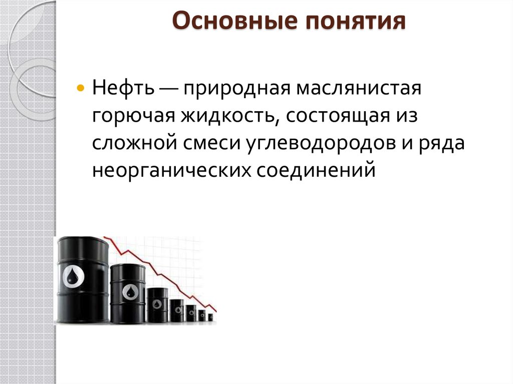 Нефтяные понятия