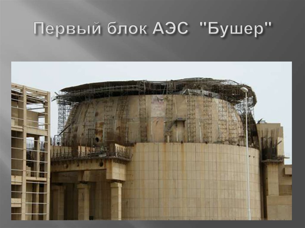 Первый блок АЭС  "Бушер"