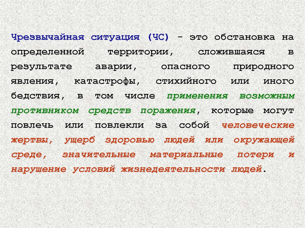 Сложившаяся в результате. Национальные ЧС. Это обстановка на определенной территории сложившаяся. Территория на которой сложилась чрезвычайная ситуация это. Локализация ЧС.