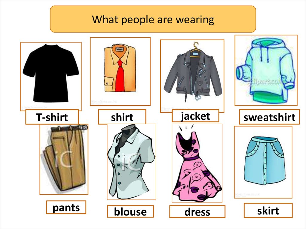 What people are wearing - online presentation