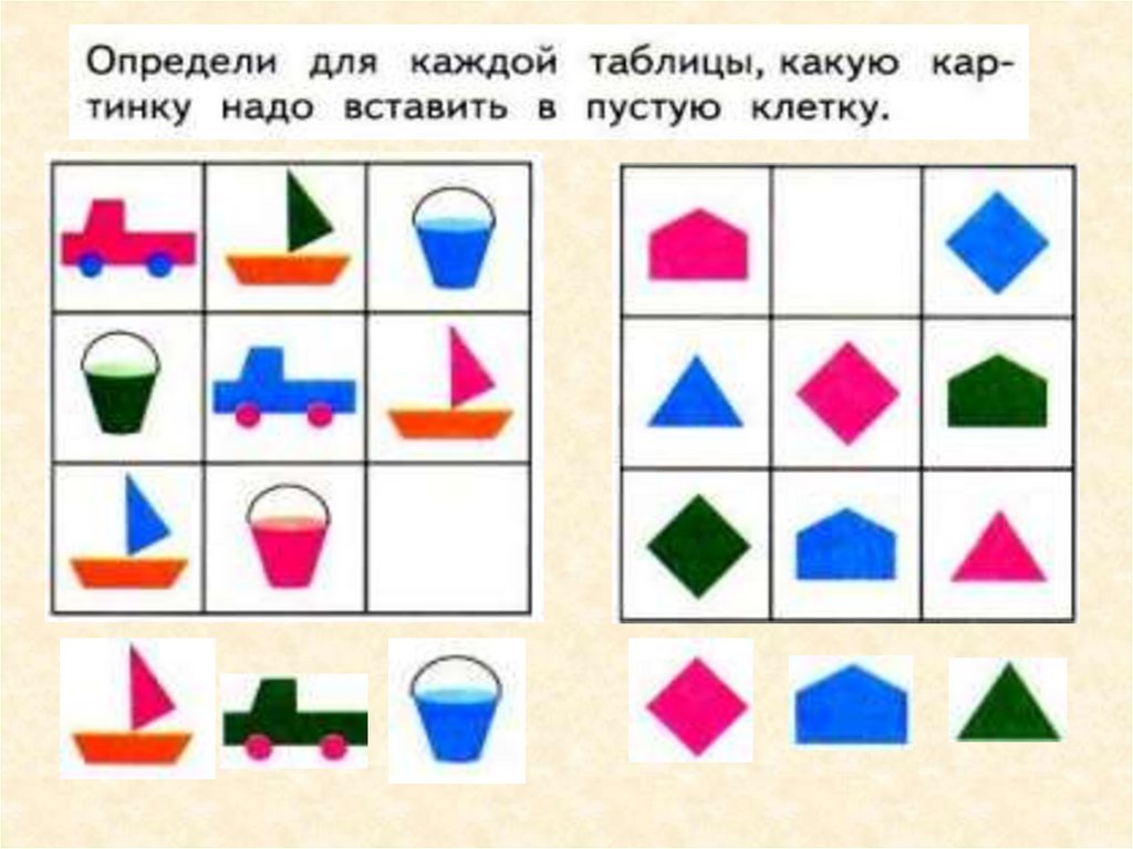 Уроки дочислового периода строятся по единой схеме