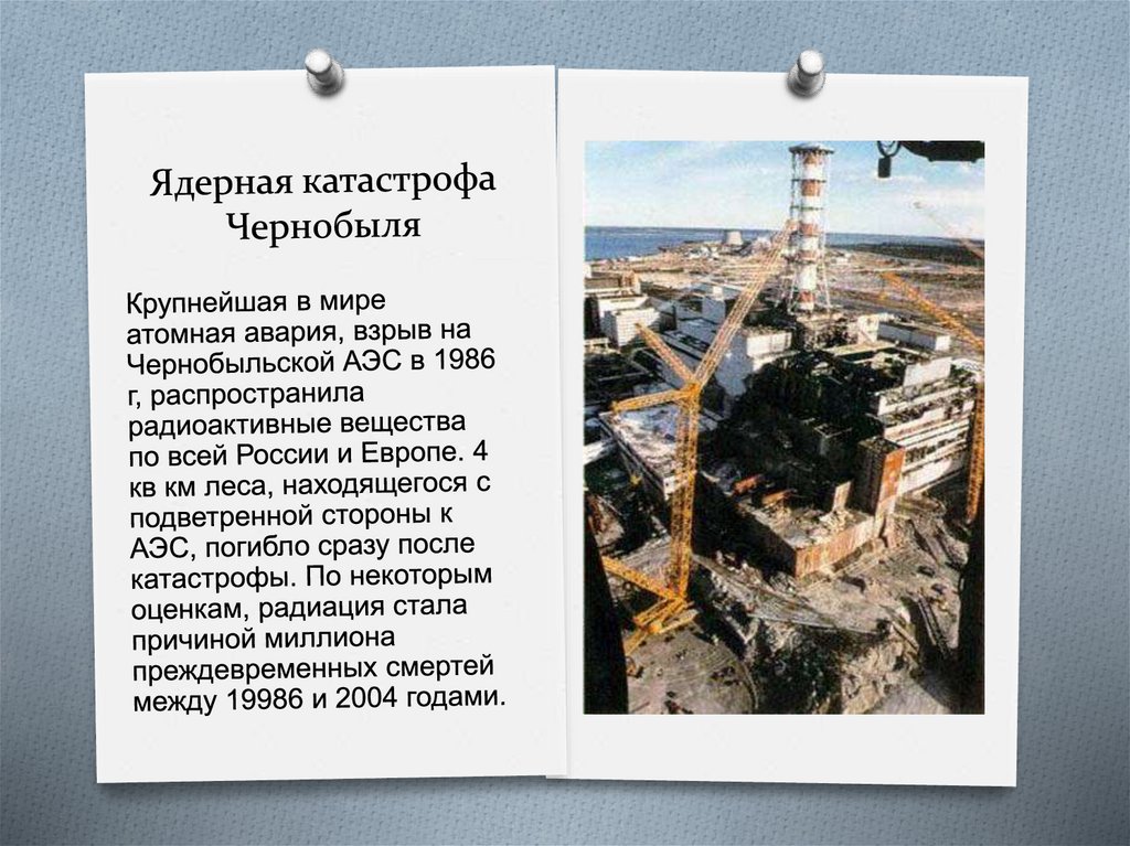 Ядерная катастрофа Чернобыля