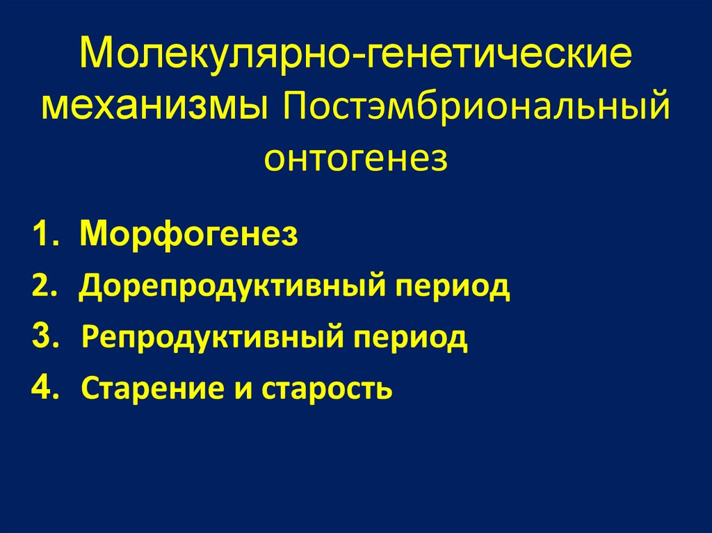 Генетические механизмы. Молекулярно генетические механизмы. Механизмы онтогенеза. Молекулярно-генетические механизмы постэмбрионального онтогенеза. Клеточные механизмы онтогенеза.