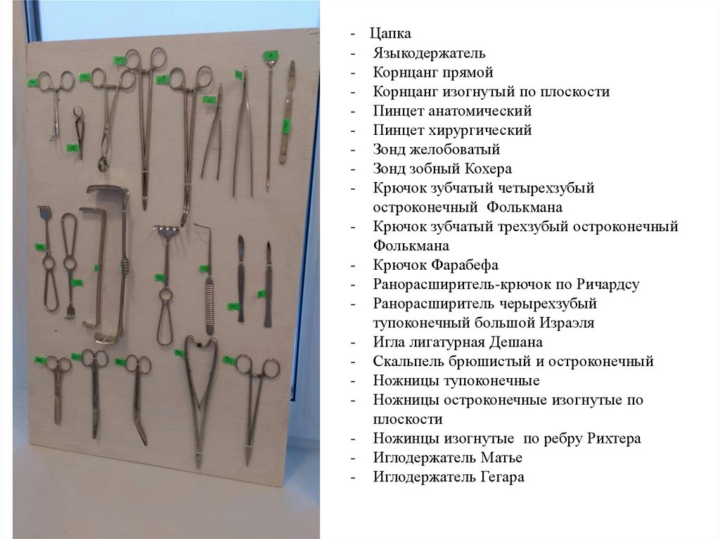 Хирургический инструментарий презентация