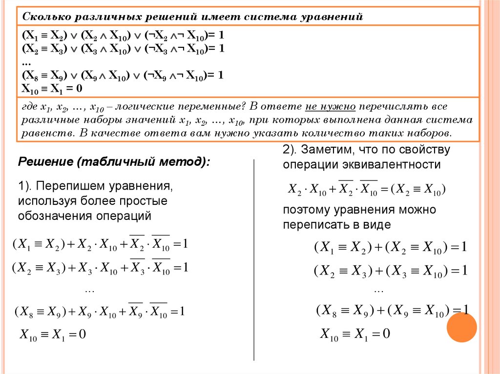 Логические преобразования