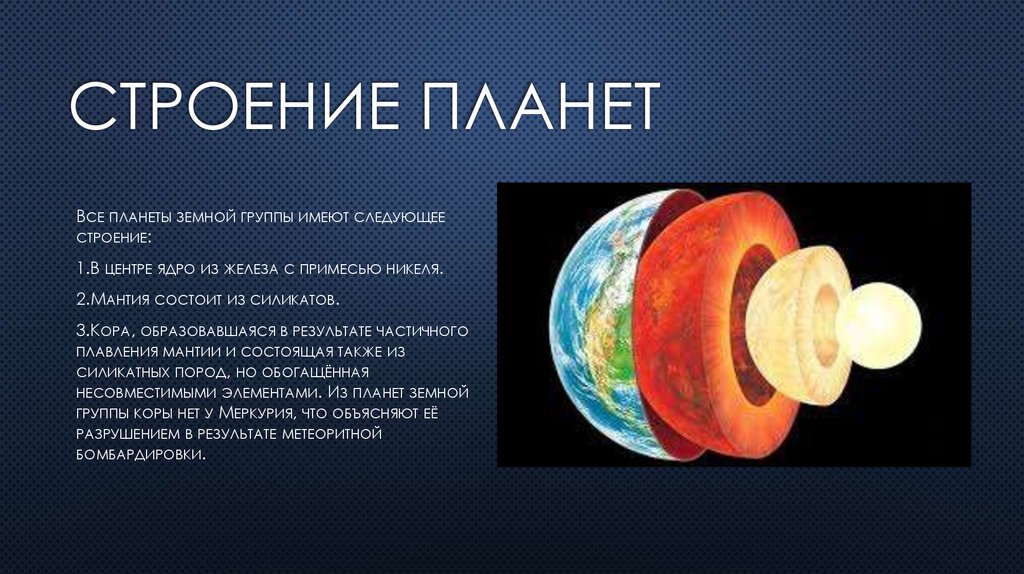 Современные исследования планет земной группы презентация