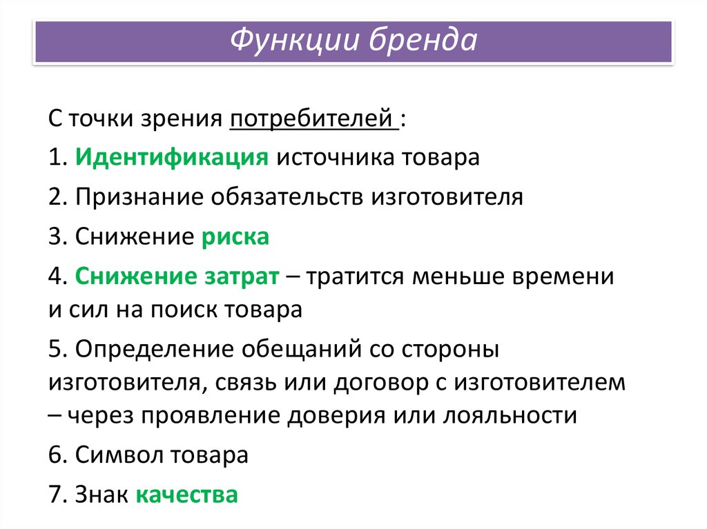 Потребители бренда