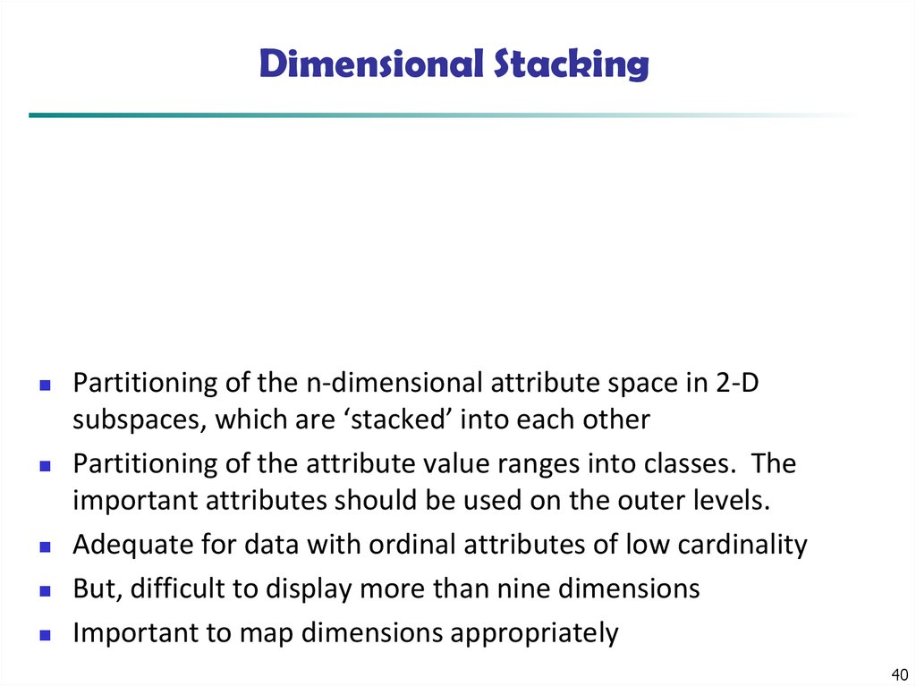 Dimensional Stacking