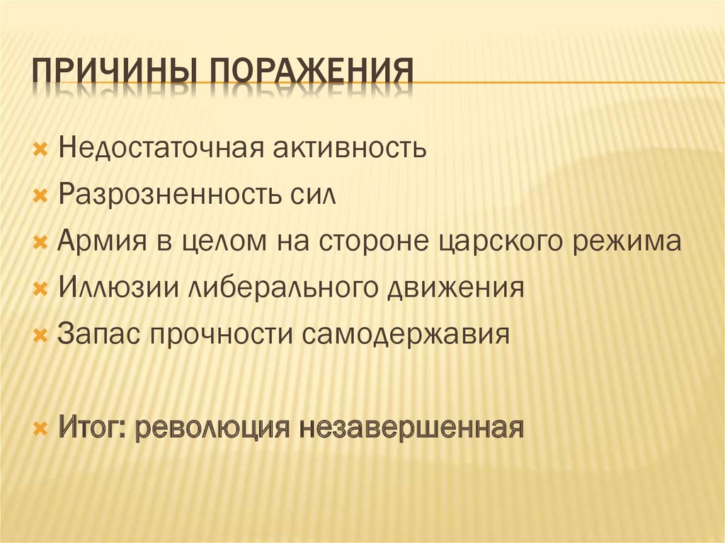 Почему терпим поражения