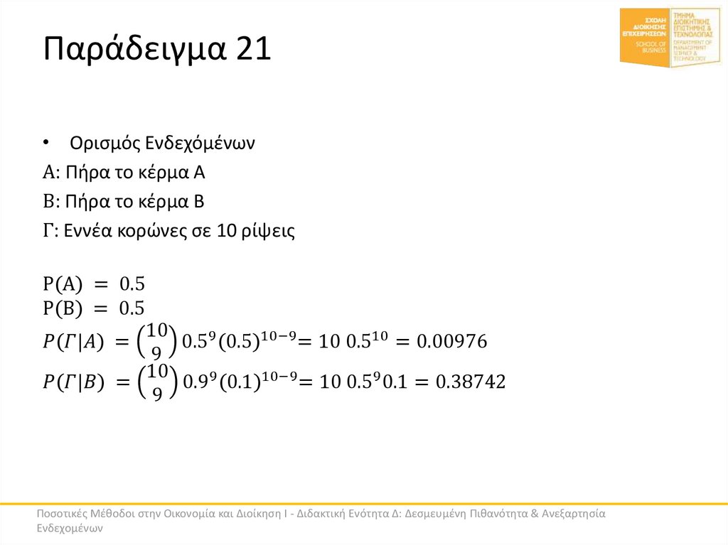 Παράδειγμα 21