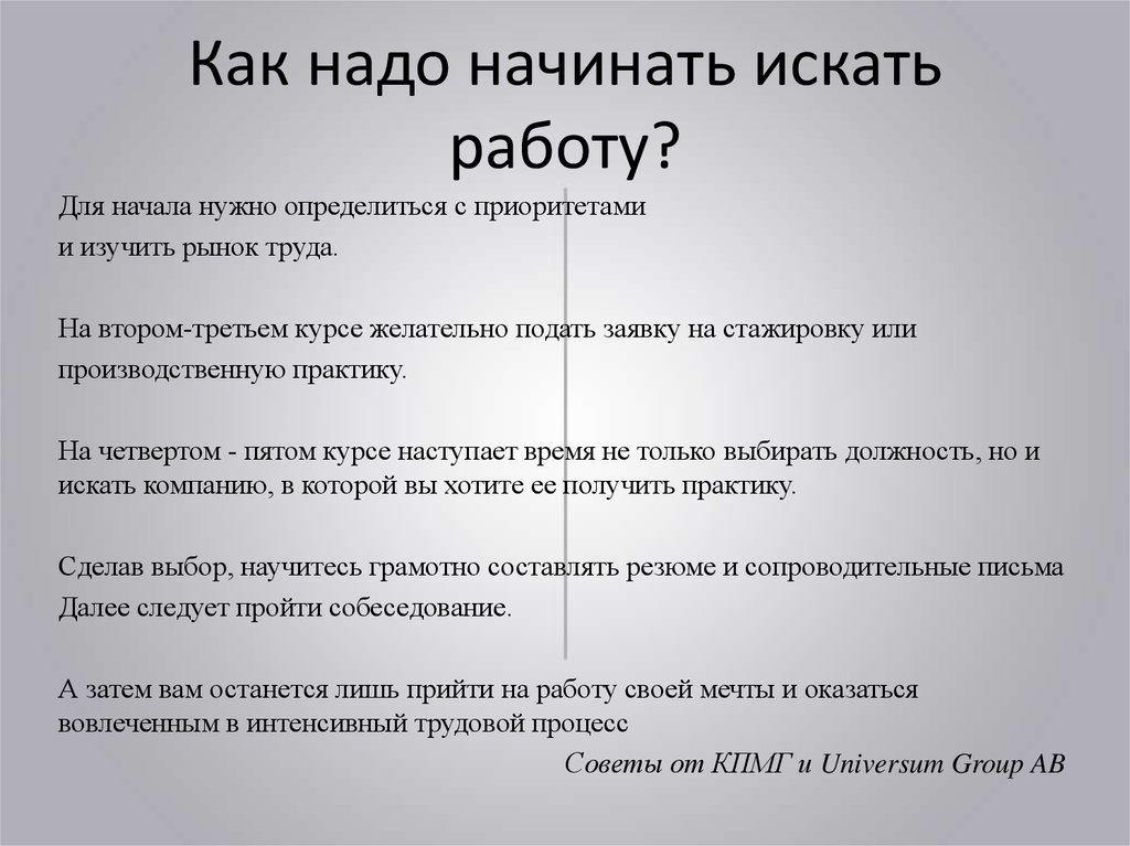 Начало надо. Как надо начинать. Как начать искать работу. Как начать поиск работы. Как нужно искать работу.