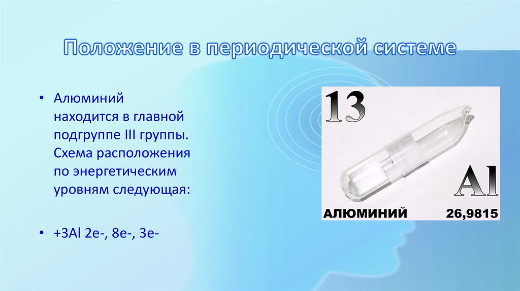 Алюминий находится. Положение алюминия в периодической системе. Алюминий в периодической системе. Характеристика положения алюминия в периодической системе. Положение алюминия в ПСХЭ.