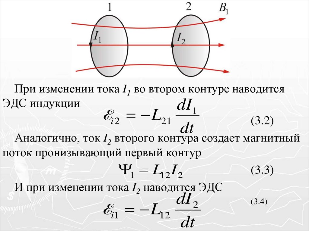 Изменение тока. ЭДС взаимной индукции. ЭДС взаимной индукции формула. Самоиндукция и взаимная индукция. ЭДС самоиндукции и взаимоиндукции.