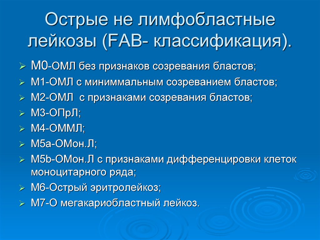 Острые лимфобластные лейкозы по утвержденным клиническим рекомендациям