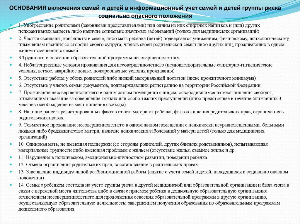 Технологическая карта по восстановлению в родительских правах