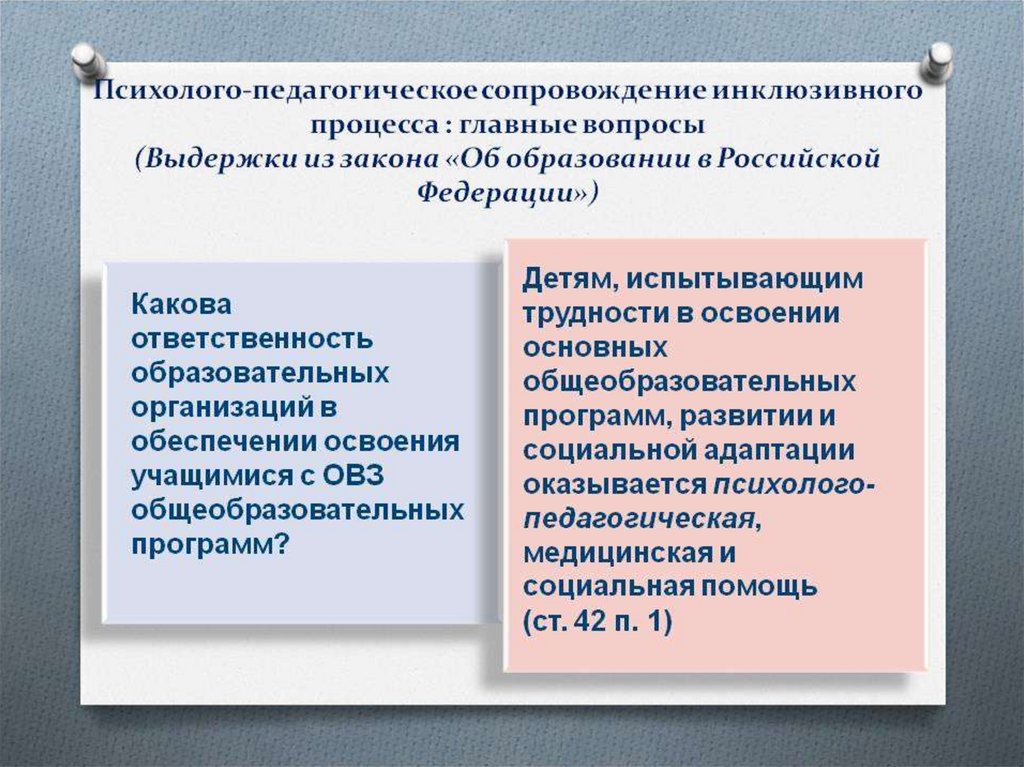 Психолого педагогическое сопровождение детей с зпр в процессе инклюзивного образования презентация