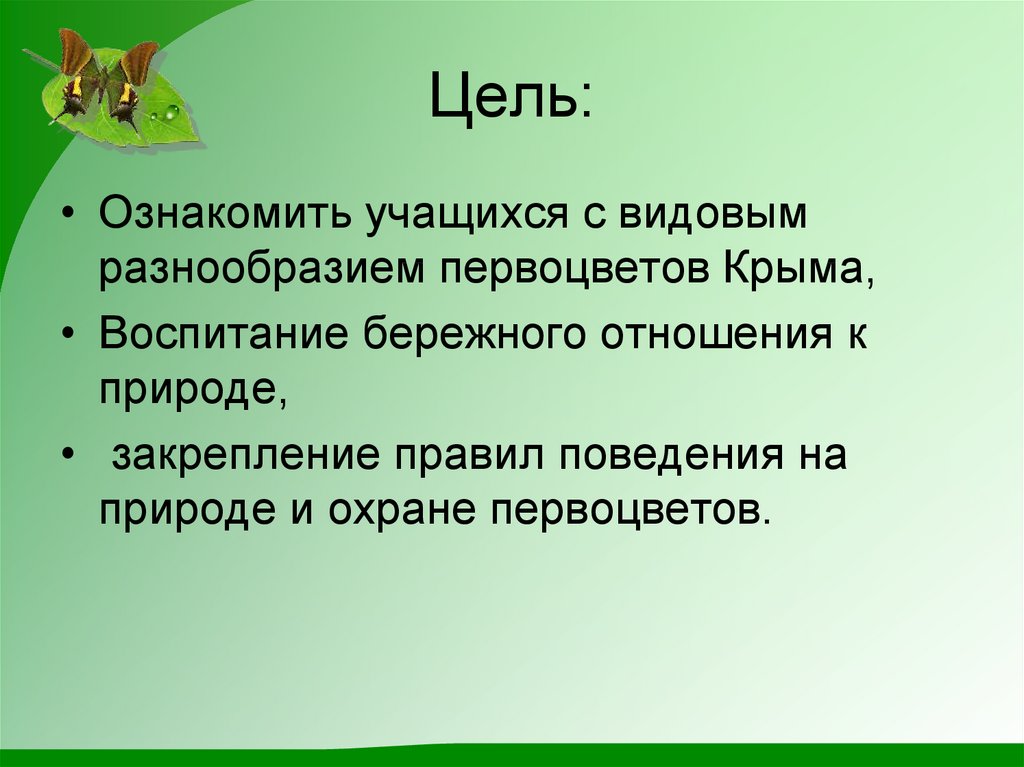 Изучение видового разнообразия первоцветов проект